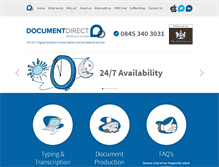 Tablet Screenshot of documentdirect.co.uk